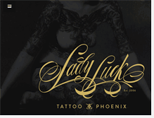 Tablet Screenshot of ladylucktattooaz.com